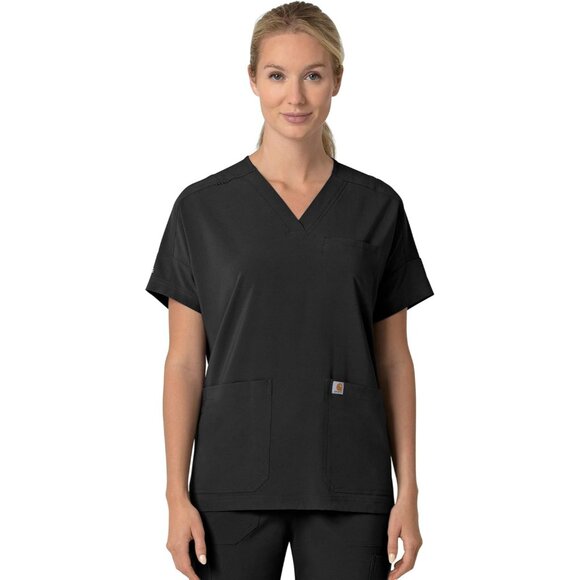 Other - Women's Scrubs Flex Panel V-Neck Medical Top Durable Comfort Size M
